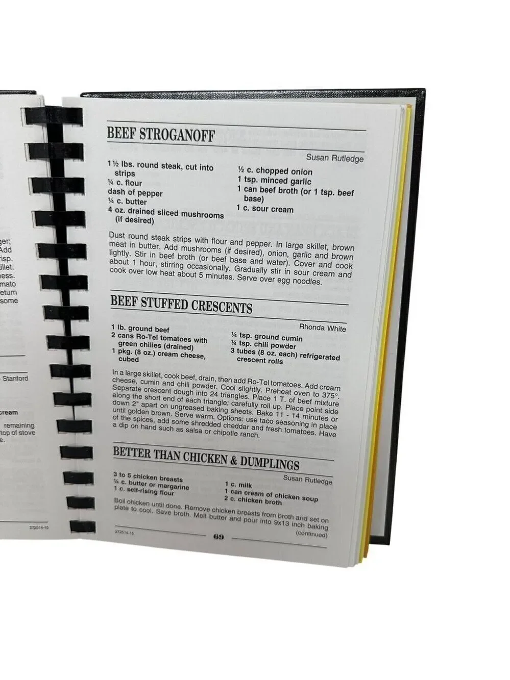 Bel Aire Baptist Church Spiral Bound Cookbook 50th Anniversary Recipes Made USA